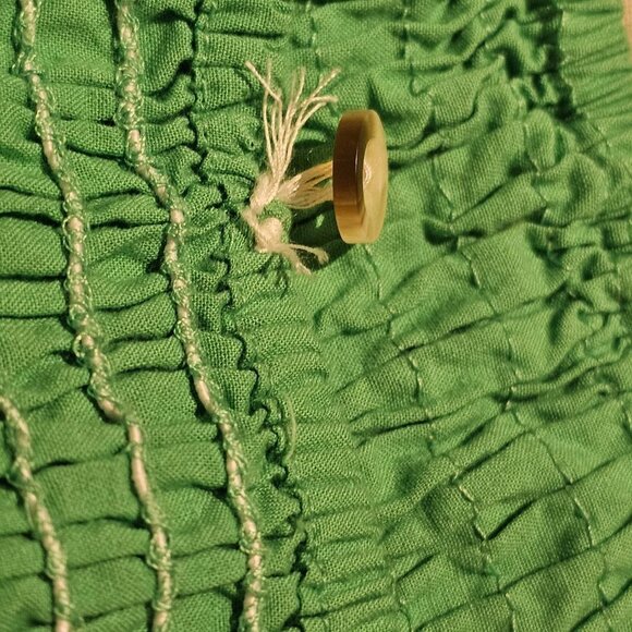 Sim & Sam Mint Green Button Front Crop Top Women's Size M - Picture 10 of 14